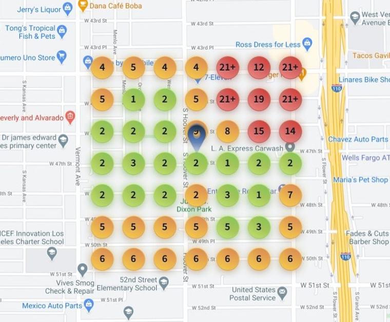 Geo-grid search