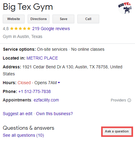 Using Google Posts and Q&A to Engage Local Gym Customers